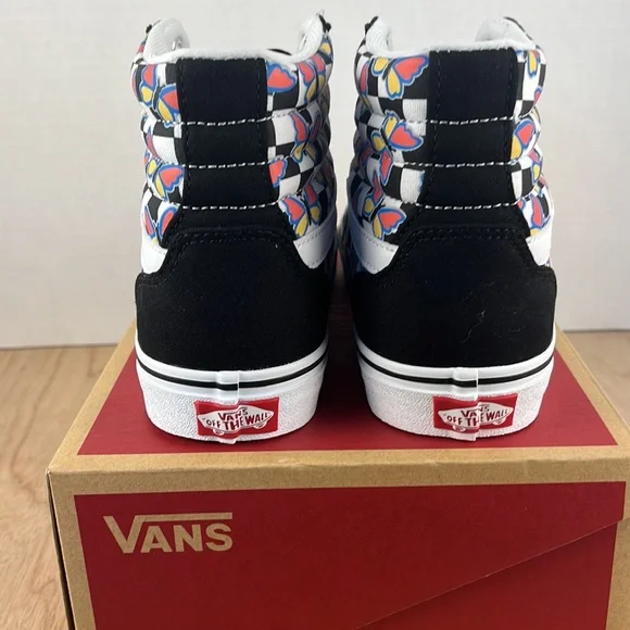 Vans Filmore Hi Butterfly Checkerboard Checkerboard Women’s Size 9 Streetwear - Picture 5 of 10